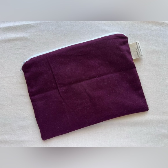 Handmade Reusable Zippered Wetbag 8x6 in the color Wine - Picture 1 of 5